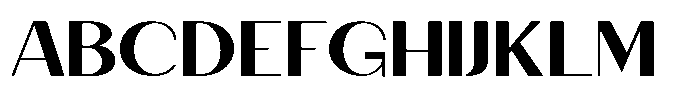 Granvia Ultra Semi Bold Extra Expanded Font UPPERCASE