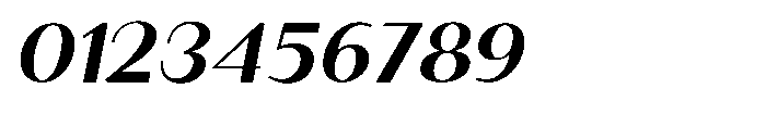 Granvia Ultra Semi Bold Italic Expanded Font OTHER CHARS