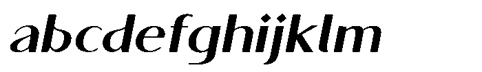 Granvia Ultra Semi Bold Italic Expanded FONT