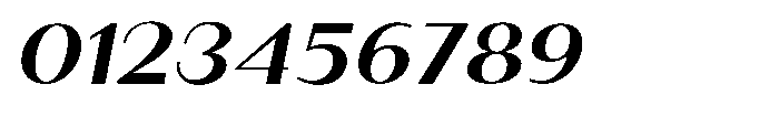 Granvia Ultra Semi Bold Italic Extra Expanded Font OTHER CHARS