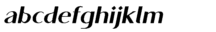 Granvia Ultra Semi Bold Italic Semi Expanded FONT