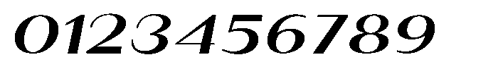Granvia Ultra Semi Bold Italic Ultra Expanded Font OTHER CHARS
