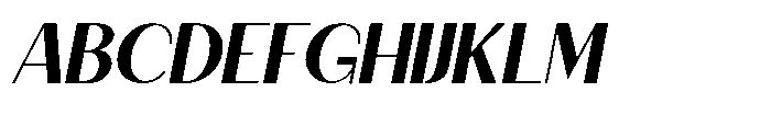 Granvia Ultra Semi Bold Italic Font UPPERCASE