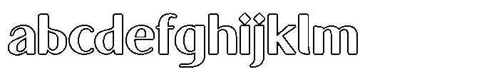 Granvia Ultra Semi Bold Outline FONT