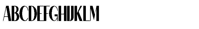 Granvia Ultra Semi Bold Ultra Condensed Font UPPERCASE