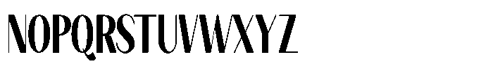 Granvia Ultra Semi Bold Ultra Condensed Font UPPERCASE
