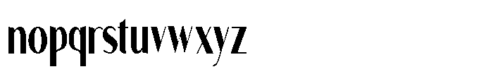 Granvia Ultra Semi Bold Ultra Condensed Font LOWERCASE