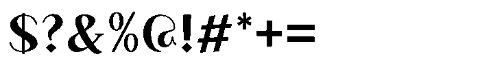 Granvia Ultra Semi Bold Font OTHER CHARS