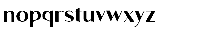 Granvia Ultra Semi Bold Font LOWERCASE