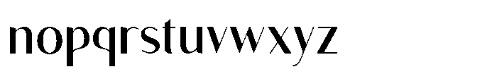 Granvia Ultra Semi Condensed Font LOWERCASE