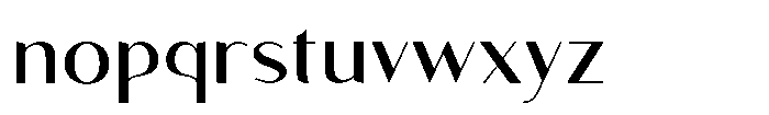 Granvia Ultra Semi Expanded Font LOWERCASE