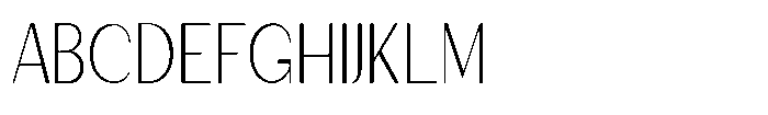 Granvia Ultra Thin Condensed Font UPPERCASE