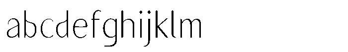 Granvia Ultra Thin Condensed FONT
