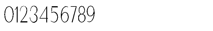 Granvia Ultra Thin Extra Condensed Font OTHER CHARS