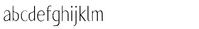Granvia Ultra Thin Extra Condensed FONT