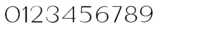 Granvia Ultra Thin Extra Expanded Font OTHER CHARS