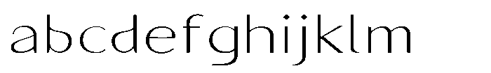 Granvia Ultra Thin Extra Expanded FONT