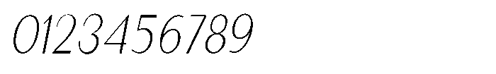 Granvia Ultra Thin Italic Condensed Font OTHER CHARS