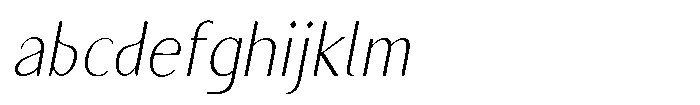 Granvia Ultra Thin Italic Condensed FONT