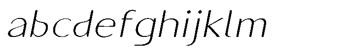 Granvia Ultra Thin Italic Expanded FONT