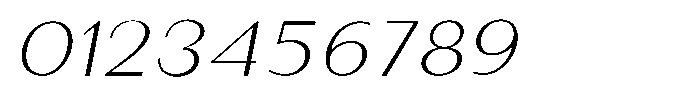 Granvia Ultra Thin Italic Extra Expanded Font OTHER CHARS