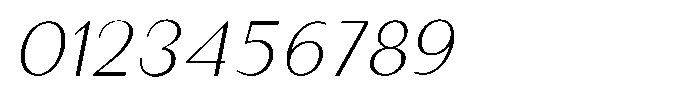 Granvia Ultra Thin Italic Semi Expanded Font OTHER CHARS