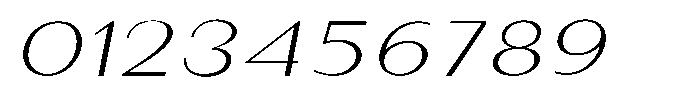 Granvia Ultra Thin Italic Ultra Expanded Font OTHER CHARS