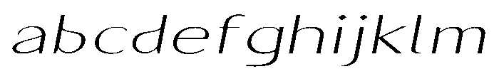 Granvia Ultra Thin Italic Ultra Expanded FONT