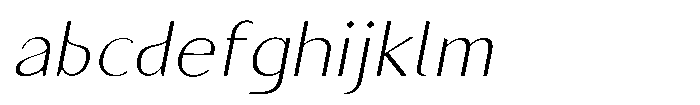 Granvia Ultra Thin Italic FONT