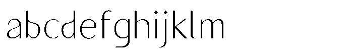 Granvia Ultra Thin Semi Condensed FONT