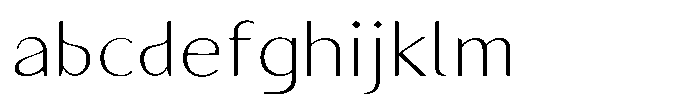 Granvia Ultra Thin Semi Expanded FONT