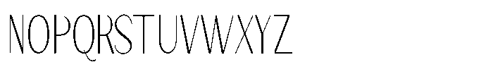 Granvia Ultra Thin Ultra Condensed Font UPPERCASE