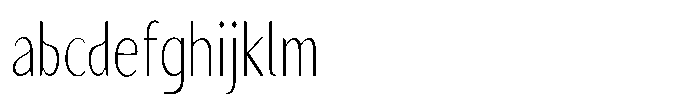 Granvia Ultra Thin Ultra Condensed FONT