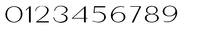 Granvia Ultra Thin Ultra Expanded Font OTHER CHARS
