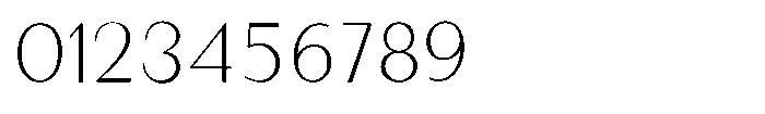 Granvia Ultra Thin Font OTHER CHARS