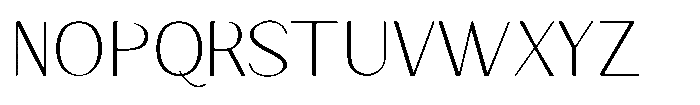 Granvia Ultra Thin Font UPPERCASE