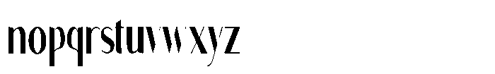Granvia Ultra Ultra Condensed Font LOWERCASE