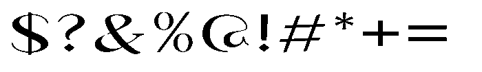 Granvia Ultra Ultra Expanded Font OTHER CHARS