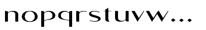 Granvia Ultra Ultra Expanded Font LOWERCASE