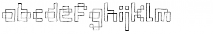 Graph Paper Font LOWERCASE