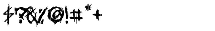 Graphic Psychopathy Font OTHER CHARS