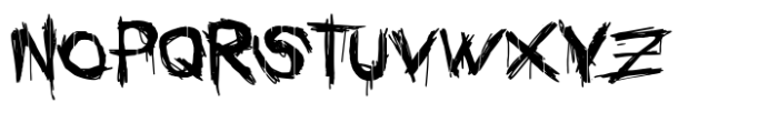 Graphic Psychopathy Font LOWERCASE