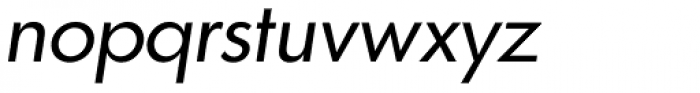 Graphicus DT Oblique Font LOWERCASE