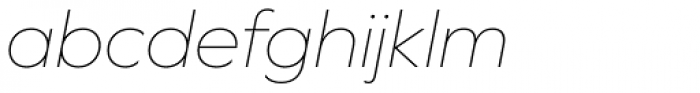 Graphie Thin Italic Font LOWERCASE