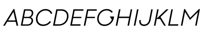 Graphit Light Italic Font UPPERCASE