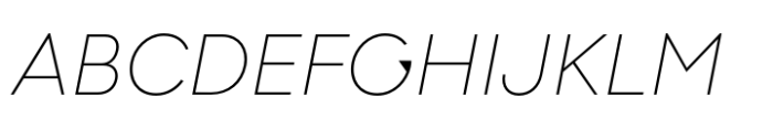 Graphit Thin Italic Font UPPERCASE