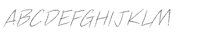 Graphite Club Light Italic Font LOWERCASE