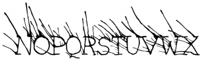 Grassy Font UPPERCASE