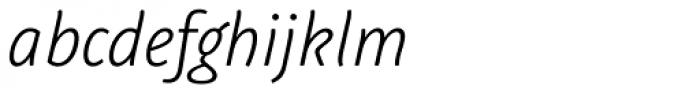 Graublau Sans Display Light Italic Font LOWERCASE