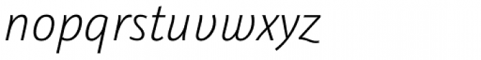 Graublau Sans Light Italic Font LOWERCASE